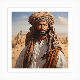 Man In The Desert Art Print