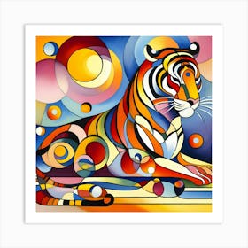 Abstract Tiger 1 Art Print