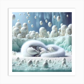 Alien Sleeping 42 Art Print