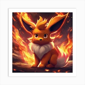 Pokemon Eevee 14 Art Print