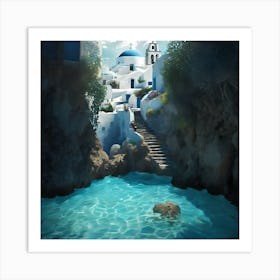 Santorini 1 Art Print