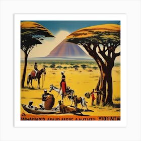 African Safari Art Print