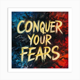 Conquer Your Fears Art Print