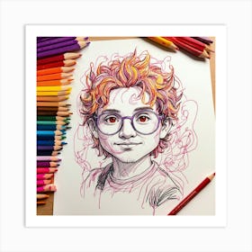 Harry Potter 7 Art Print