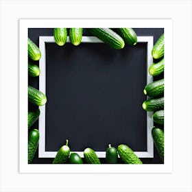 Frame Of Cucumbers 8 Art Print