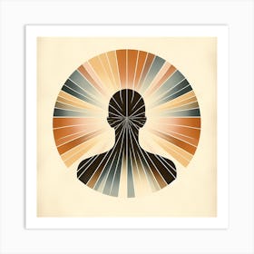 Man In A Circle Art Print