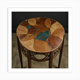 Victorian Leaf Table Art Print