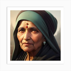 Indian Woman 2 Art Print