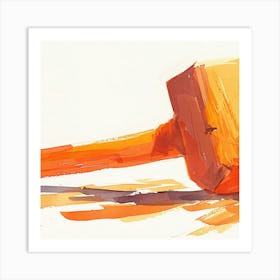 Orange Hammer Art Print