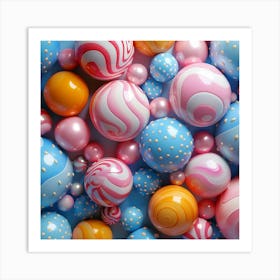 Candy Spheres Art Print