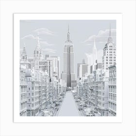 A Captivating Illustration Of The New York Citysca 8ssutfutt9cp0spynhomma Poppuqlzqism Iuwfp17fg Art Print