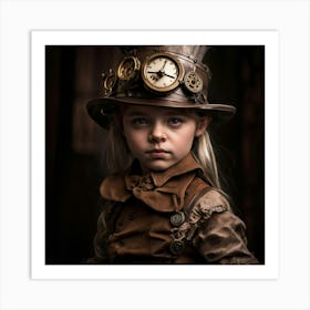 Steampunk Girl 1 Art Print