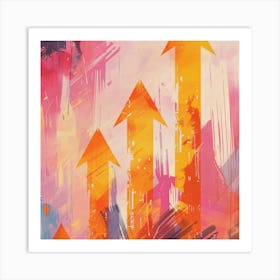 Upward Arrows Art Print