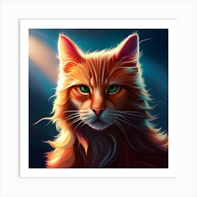 Portrait Of A Cat 10 Art Print