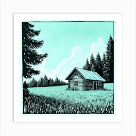 Cabin In The Woods 4 Art Print