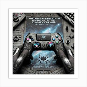 A Futuristic Controller Skin Called The Asterian S Art Print