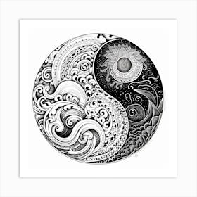 Yin Yang 55 Art Print