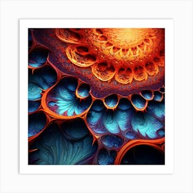 Fractal Patterns art print 4.. Art Print