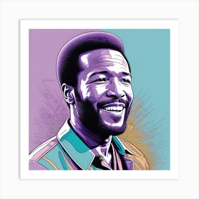 Marvin Gaye American Singer Art Print