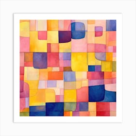 Abstract Squares Art Print