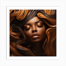 Portrait Of A Black Woman 7 Art Print