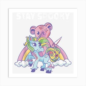 Stay Spooky Pastel Goth Kawaii Halloween Art Print