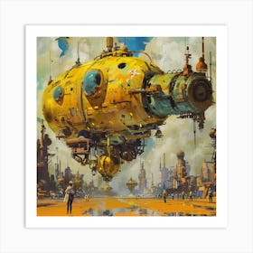 Spaceship 5 Art Print