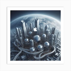 Futuristic Cityscape 134 Art Print