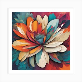 Colorful Flower Art Print