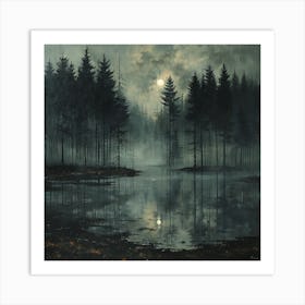 Dark Forest 1 Art Print