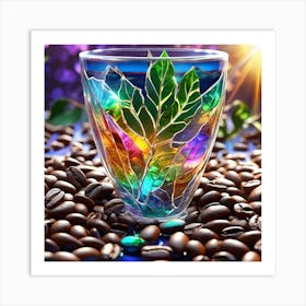 Colorful Coffee Cup Art Print