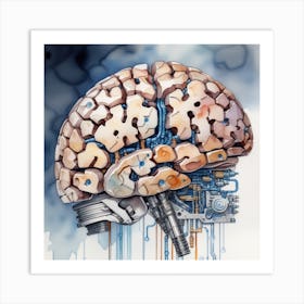 Brain Is A Machine Art Print