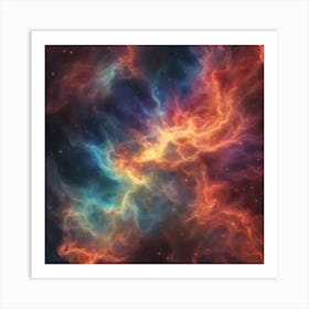 153536 Glowing Nebula Of Vibrant Gas And Dust, Celestial, Xl 1024 V1 0 Art Print