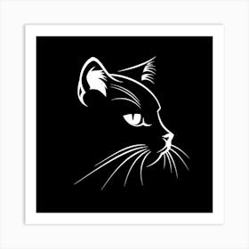 Cat Head Art Print