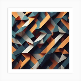 Abstract Geometric Pattern 46 Art Print