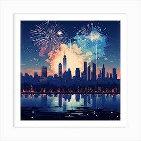 New York City Skyline 10 Art Print