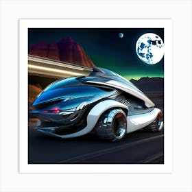 Futuristic Car 16 Art Print