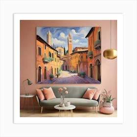 Siena Italy Fauvist Painting Art Print 2 Art Print