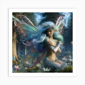 Fairy In The Forest 21 Art Print