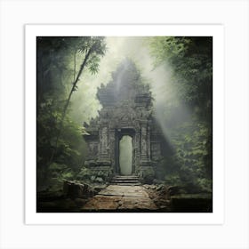 Temple In The Jungle 1 Art Print