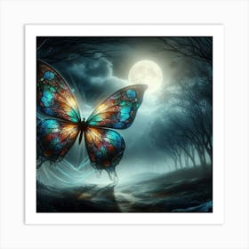 Butterfly In The Forest 36 Art Print