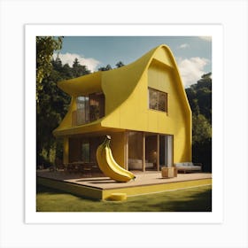 Banana House 1 Art Print
