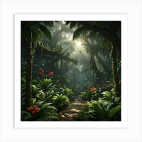 Tropical Forest 1 Art Print