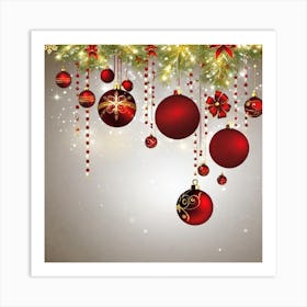 Christmas Background 16 Art Print