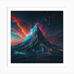 Ice Mountain Art Print