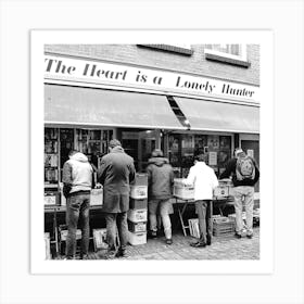 The Heart Is A Lonely Hunter Street Photography Square Art Print