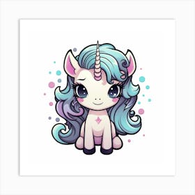 Cute Unicorn 148 Art Print