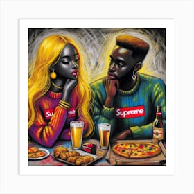 Supreme Pizza 7 Art Print