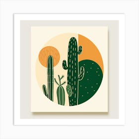 Cactus Illustration Art 3 Art Print