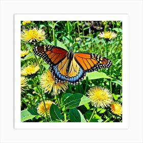 Butterflies Insect Lepidoptera Wings Antenna Colorful Flutter Nectar Pollen Metamorphosis Art Print